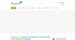 Desktop Screenshot of parapente-ardeche.com